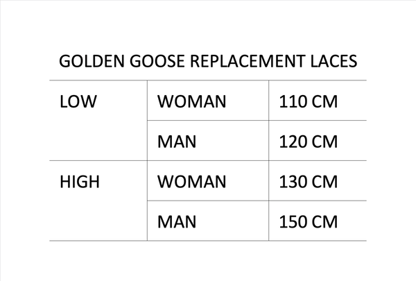 Golden Goose Shoelaces